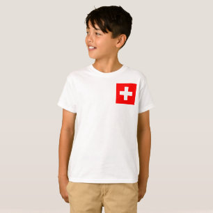 Nationale Wereldvlag Zwitserland T-shirt