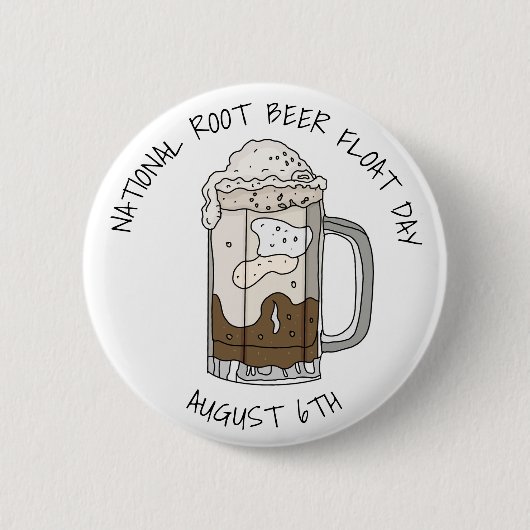 Nationale Wortelbier Float Day Ronde Button 5,7 Cm (Voorkant)