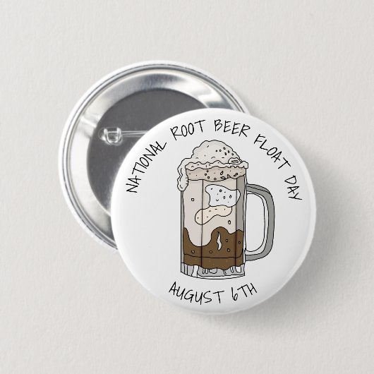 Nationale Wortelbier Float Day Ronde Button 5,7 Cm (Voorkant /achterkant)