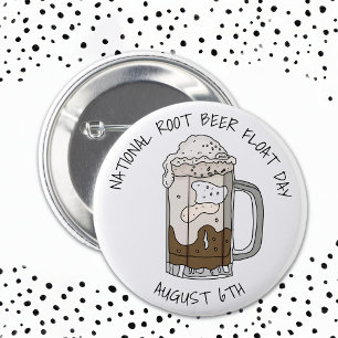 Nationale Wortelbier Float Day Ronde Button 5,7 Cm