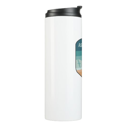 Nationale zeescheepvaart op het eiland Assateague Thermosbeker (Gedraaid links)