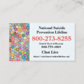 Nationale zelfmoord Lifeline # Visitekaartje (Voorkant)