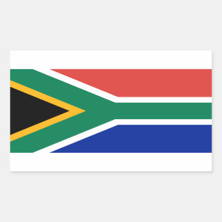 Nationale Zuid-Afrikaanse vlag Rechthoekige Sticker