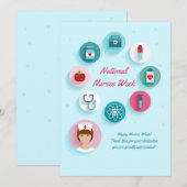 Nationale zurenweekkaart bedankkaart (Voorkant / Achterkant)