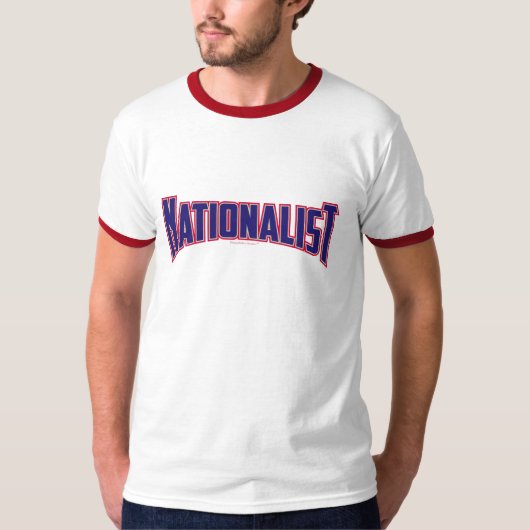 Nationalist - Red White en Blue T-shirt (Voorkant)