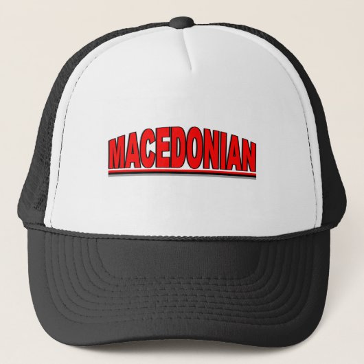 Nationaliteiten - "Macedonisch" Trucker Pet (Voorkant)