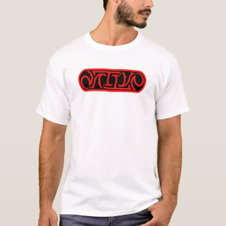 NATIVE Ambigram (zwart/rood) T-shirt