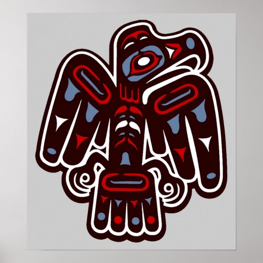 Native America Haida Thunderbird Poster (Voorkant)
