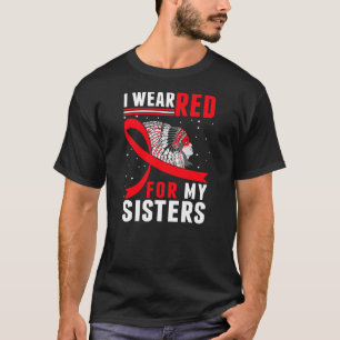 Native America MMIW Awareness I Draag Red for My T-shirt