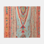 Native America Pattern Fleece Deken (Voorkant (Horizontaal))