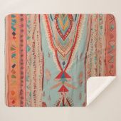 Native America Pattern Sherpa Deken (Voorkant (horizontaal))
