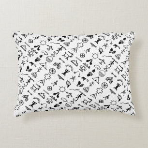 Native American Afbeelding Symbols Accent Kussen