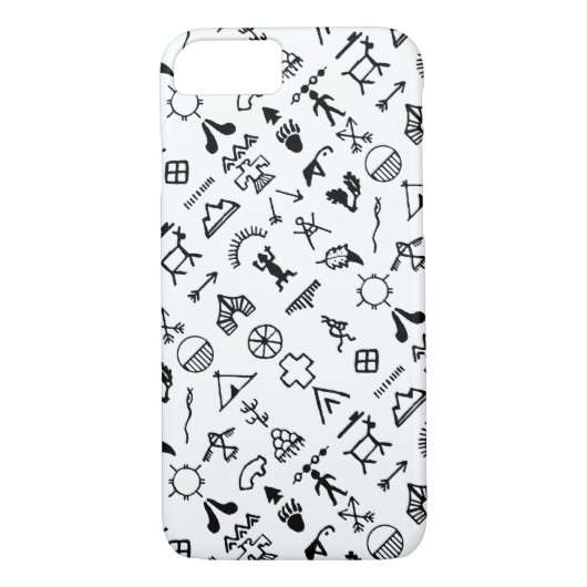 Native American Afbeelding Symbols Case-Mate iPhone Case (Achterkant)