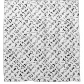 Native American Afbeelding Symbols Douchegordijn (Voorkant)