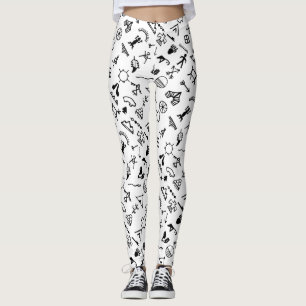 Native American Afbeelding Symbols Leggings