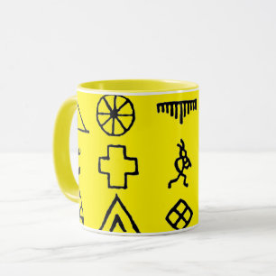 Native American Afbeelding Symbols Mok