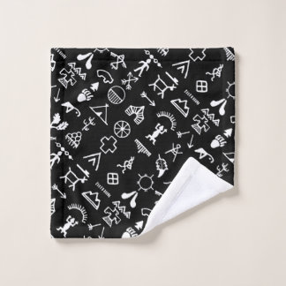 Native American Afbeelding Symbols Washandje