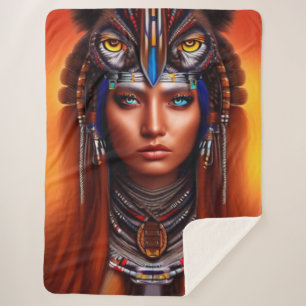 Native American Apache Sherpa Deken