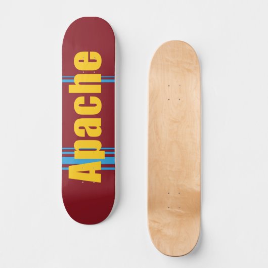 Native American Apache Skateboard (Voorkant)