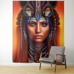 Native American Apache Tapestry Wandkleed