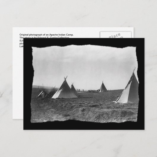  Native American Apache Tipis Briefkaart (Voorkant / Achterkant)