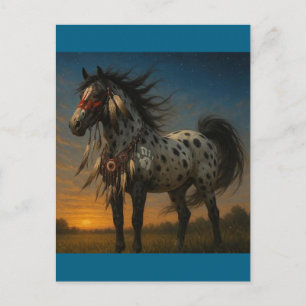 Native American Appaloosa Horse Briefkaart - Honov