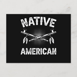 Native American Axe Retro Chief Briefkaart