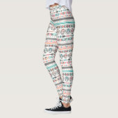 Native American Aztec en Skulls Pattern-Leggings Leggings (Links)