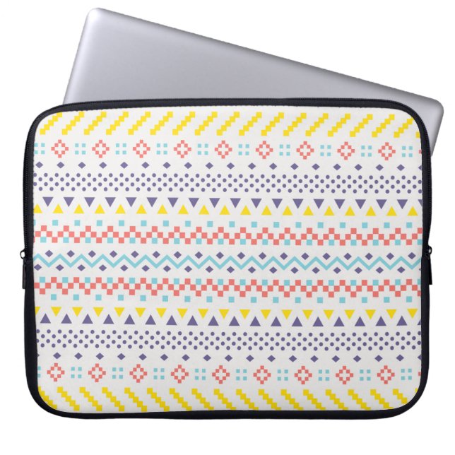 Native American Aztec Pattern Laptop Sleeve (Voorkant)