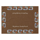 Native American Bay Pinto Horse Brown Tafelkleed (Voorkant (Horizontaal))