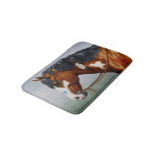 Native American Bay Pinto War Horse Badmat (Gekanteld)