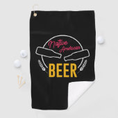 Native American Beer Golfhanddoek (Insitu)