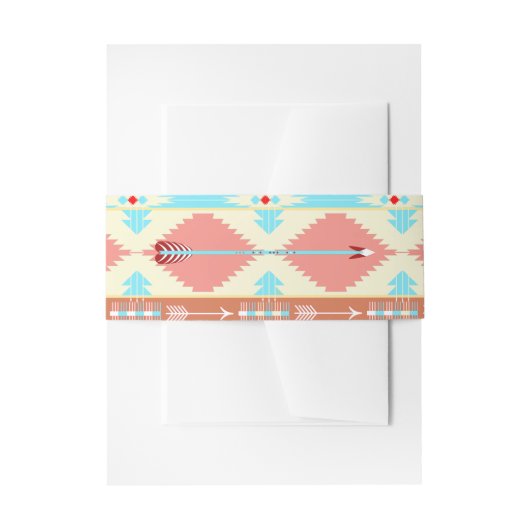 Native American Belly Band Uitnodigingen Wikkel (Voorkant Voorbeeld)