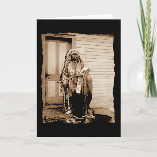 Native American Big Tobacco, een Dance Hall Kaart (Voorkant)