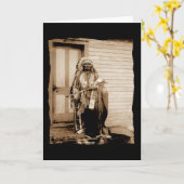 Native American Big Tobacco, een Dance Hall Kaart (Gele Bloem)