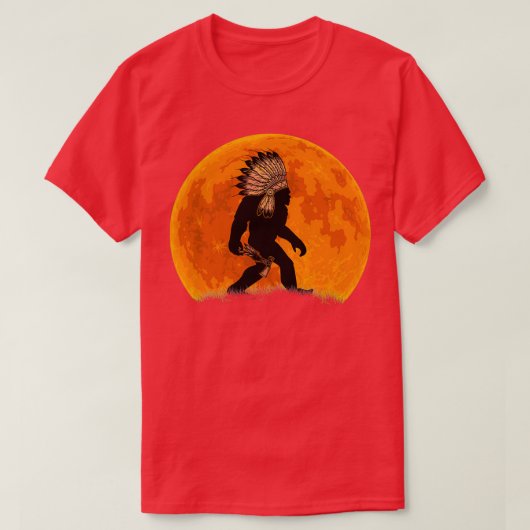 Native American Bigfoot T-shirt (Design voorkant)