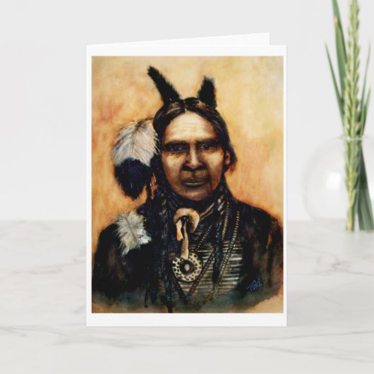 Native American Blank Wenskaart Kaart (Voorkant)