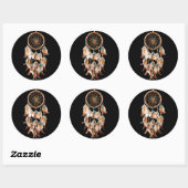 Native American Boho Dreamcatcher Tribal Foto's Ronde Sticker (Vel)