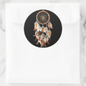 Native American Boho Dreamcatcher Tribal Foto's Ronde Sticker (Tas)