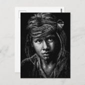 Native American Boy my carte postale de dessin de  (Devant / Derrière)