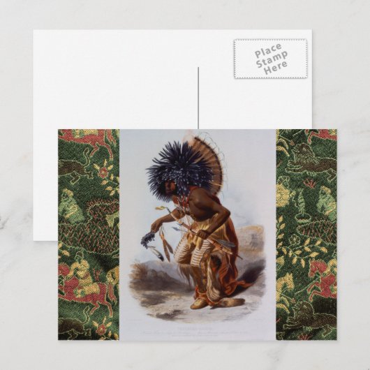 Native American Briefkaart (Voorkant / Achterkant)