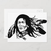 Native American Briefkaart (Voorkant / Achterkant)