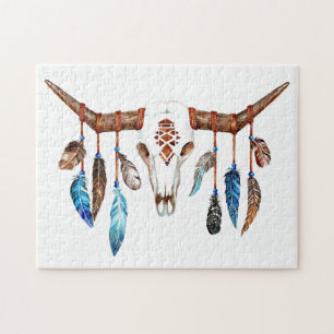 Native American Bull School Legpuzzel