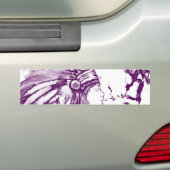 Native American Bumpersticker (Op auto)