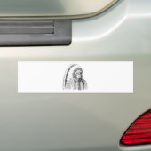 Native American Bumpersticker (Op auto)
