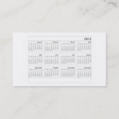 Native American Calendar 2012 Visitekaartje (Achterkant)