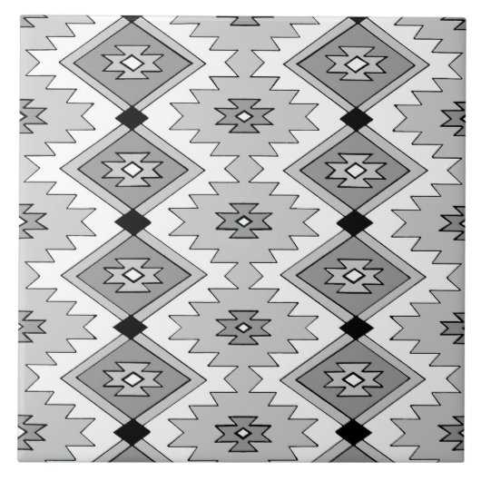 Native American Ceramic Tegel Tegeltje (Voorkant)