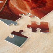 Native American Chestnut Pinto War Horse Legpuzzel (Zijkant)