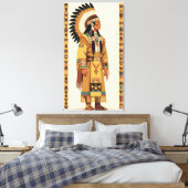 Native American Chief Canvas Afdruk (Insitu (Slaapkamer))