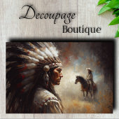 Native American Chief Decoupage Tissuepapier